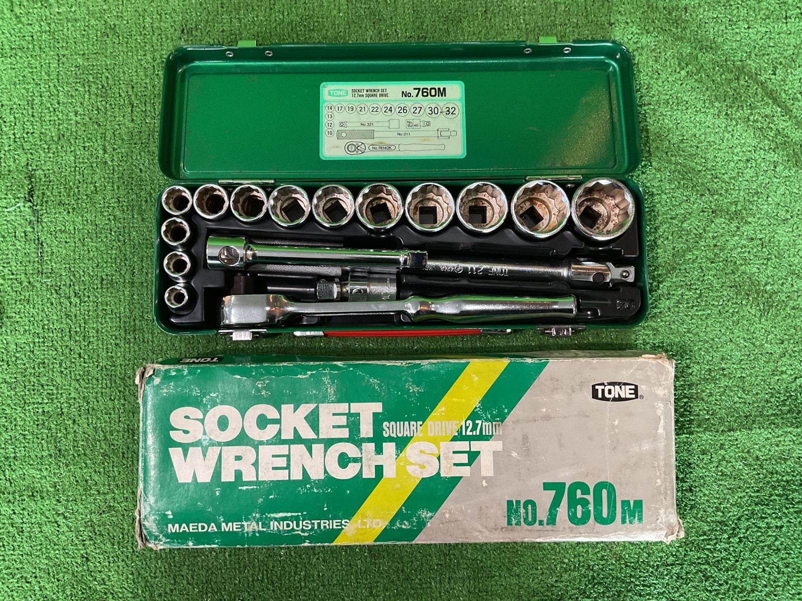 TONE No.760M ソケットレンチセット ※現状品 錆有 箱有(サ-100)