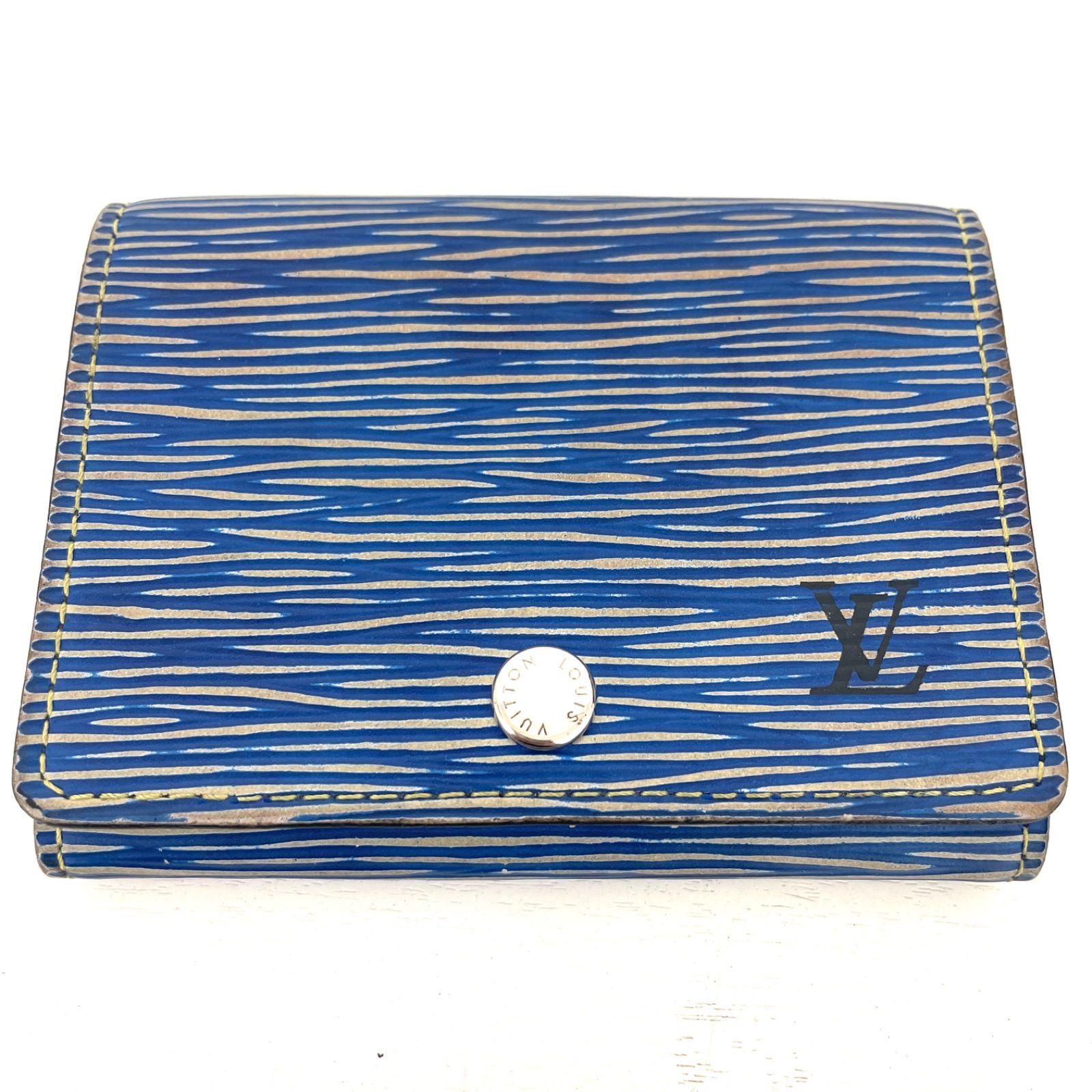 【美品】Louis Vuitton エピレザー　ケース ✨美品✨LOUIS VUITTON ルイヴィトン エピデニムレザー 名刺ケース