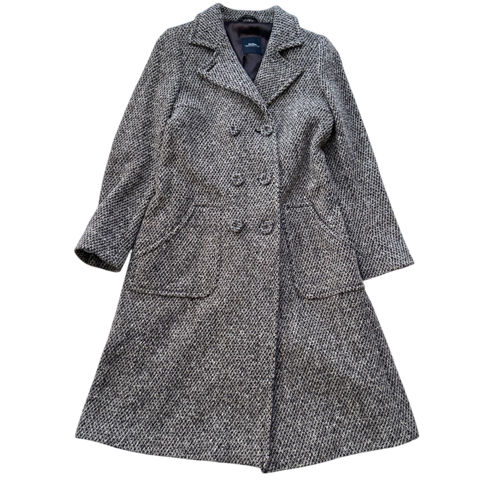 MaxMara weekend マックスマーラ ツイード ロングコート チェスター