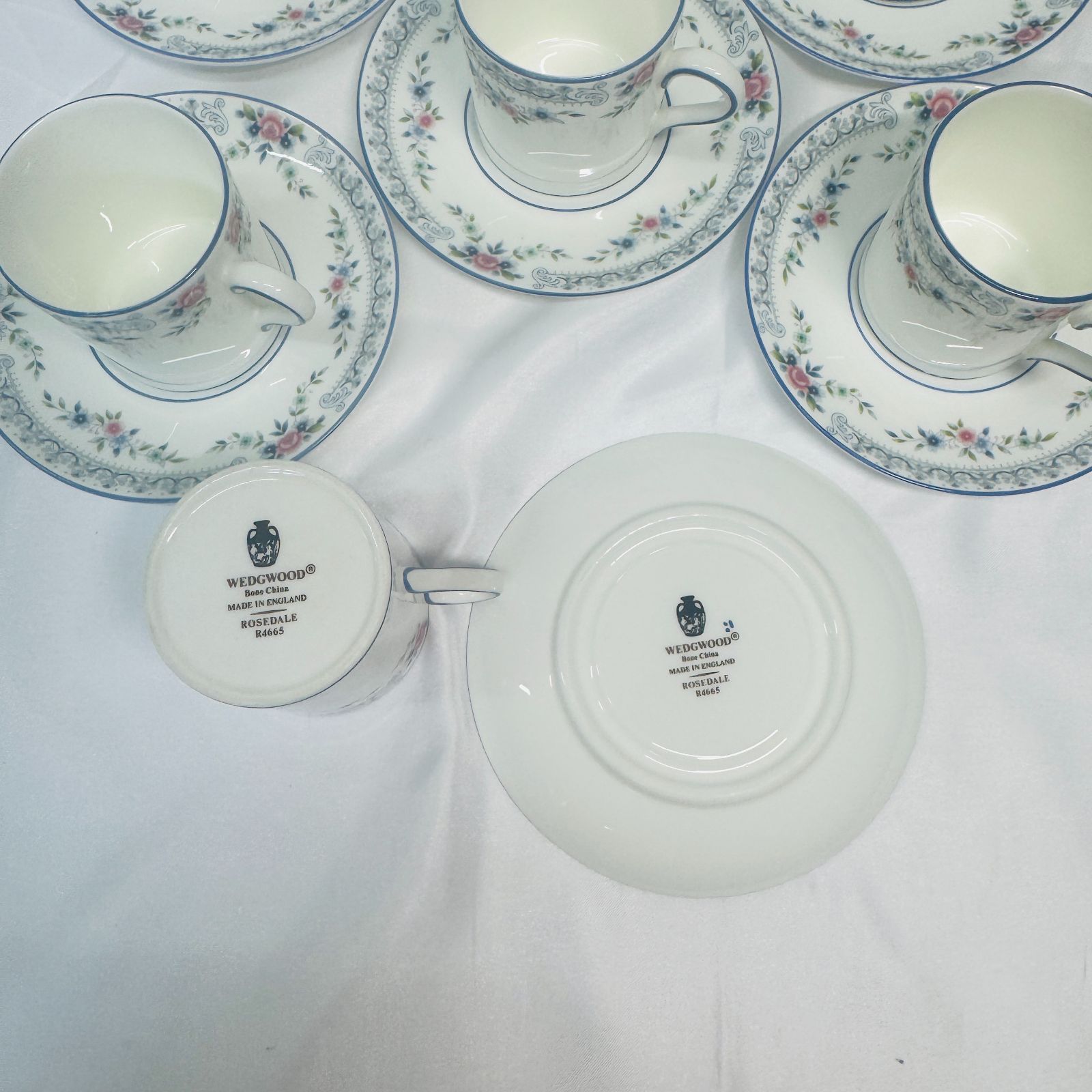 【黒壺美品】ウェッジウッド★ローズミード★サラダボウル　6個 黒壺美品】ウェッジウッド☆ローズミード☆サラダボウル 6個 - メルカリ