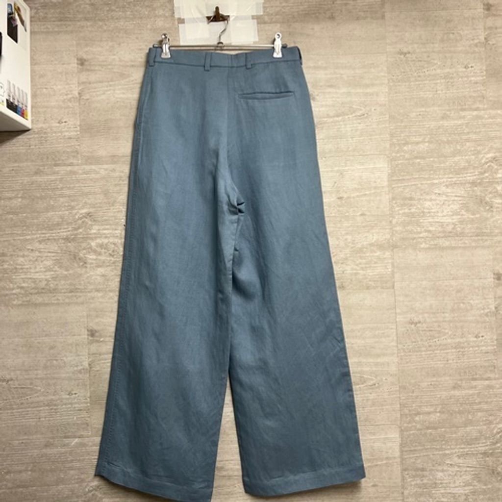 SHIKITARI シキタリ リネンパンツ ライトブルー S 【中目黒b06