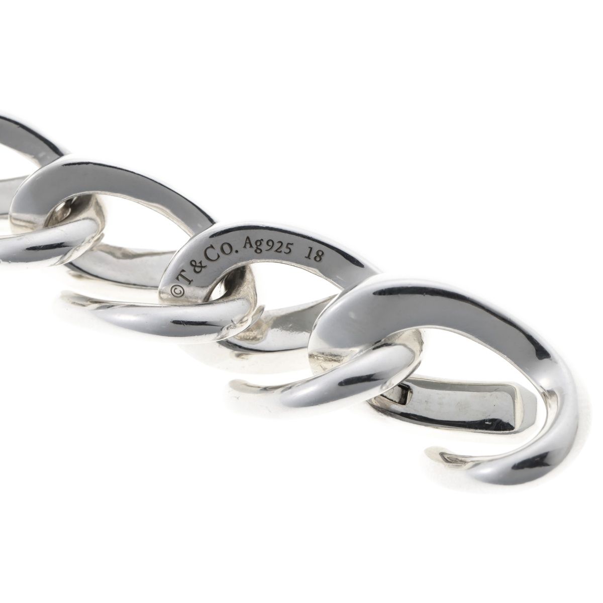 新品　ティファニー　リンクリング　ハイポリッシュスターリングシルバー　フォージ 新品 ティファニー リンクリング ハイポリッシュスターリングシルバー