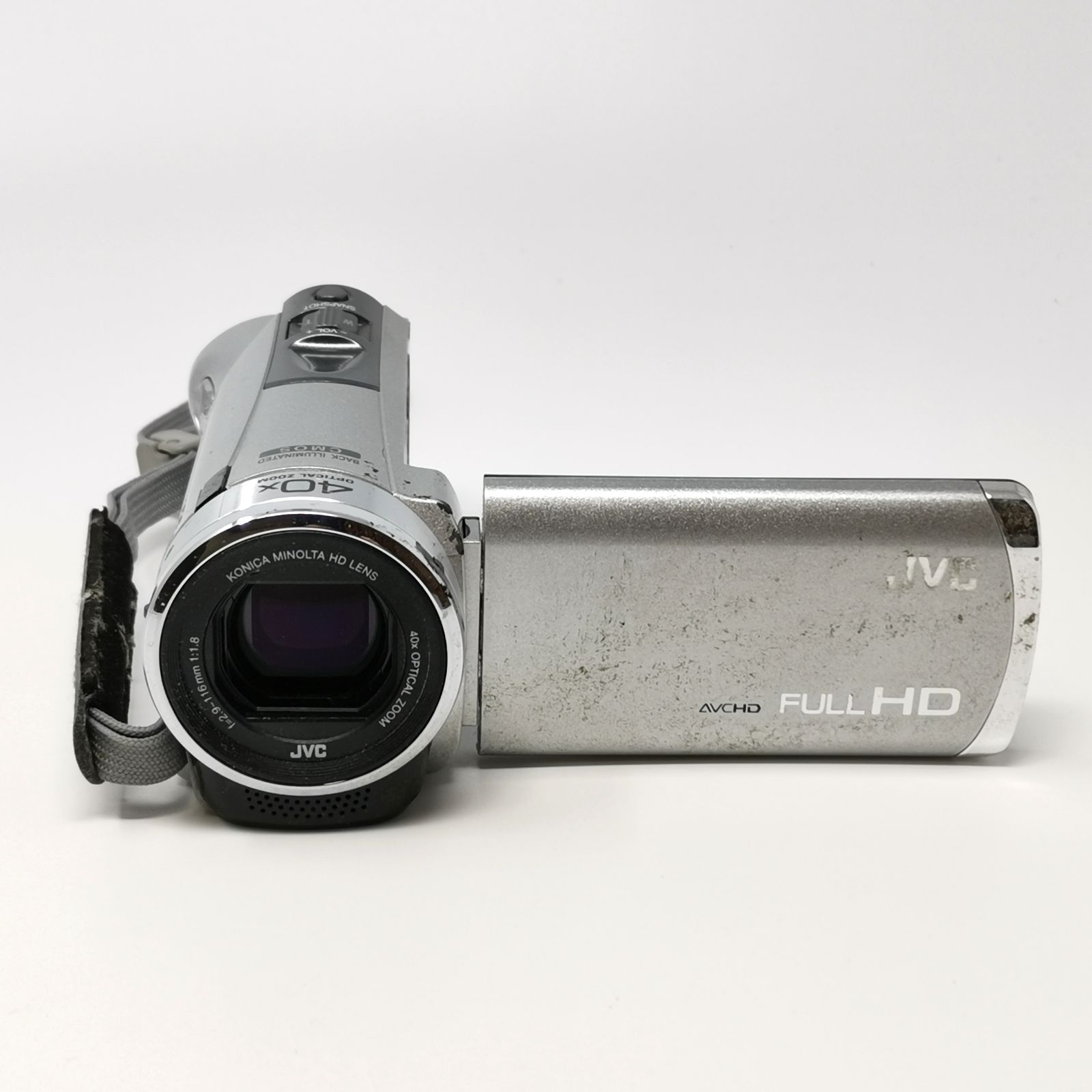 JVC AVCHD 40x GZ-HM390-S ビデオカメラ シルバー 充電器ないため動作