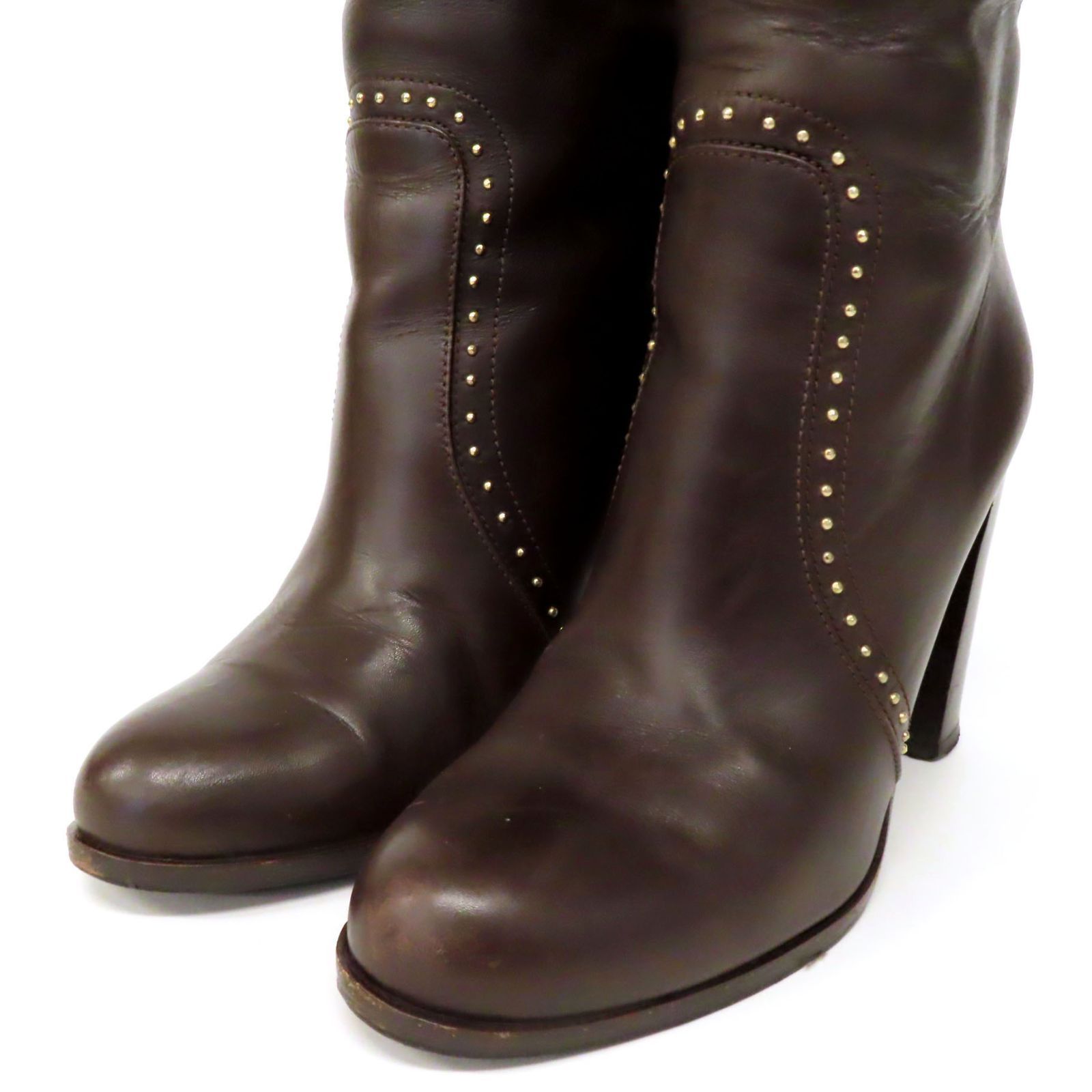 NK25014 美品 SANTE BORELLA サンテボレッラ レザー ロングブーツ