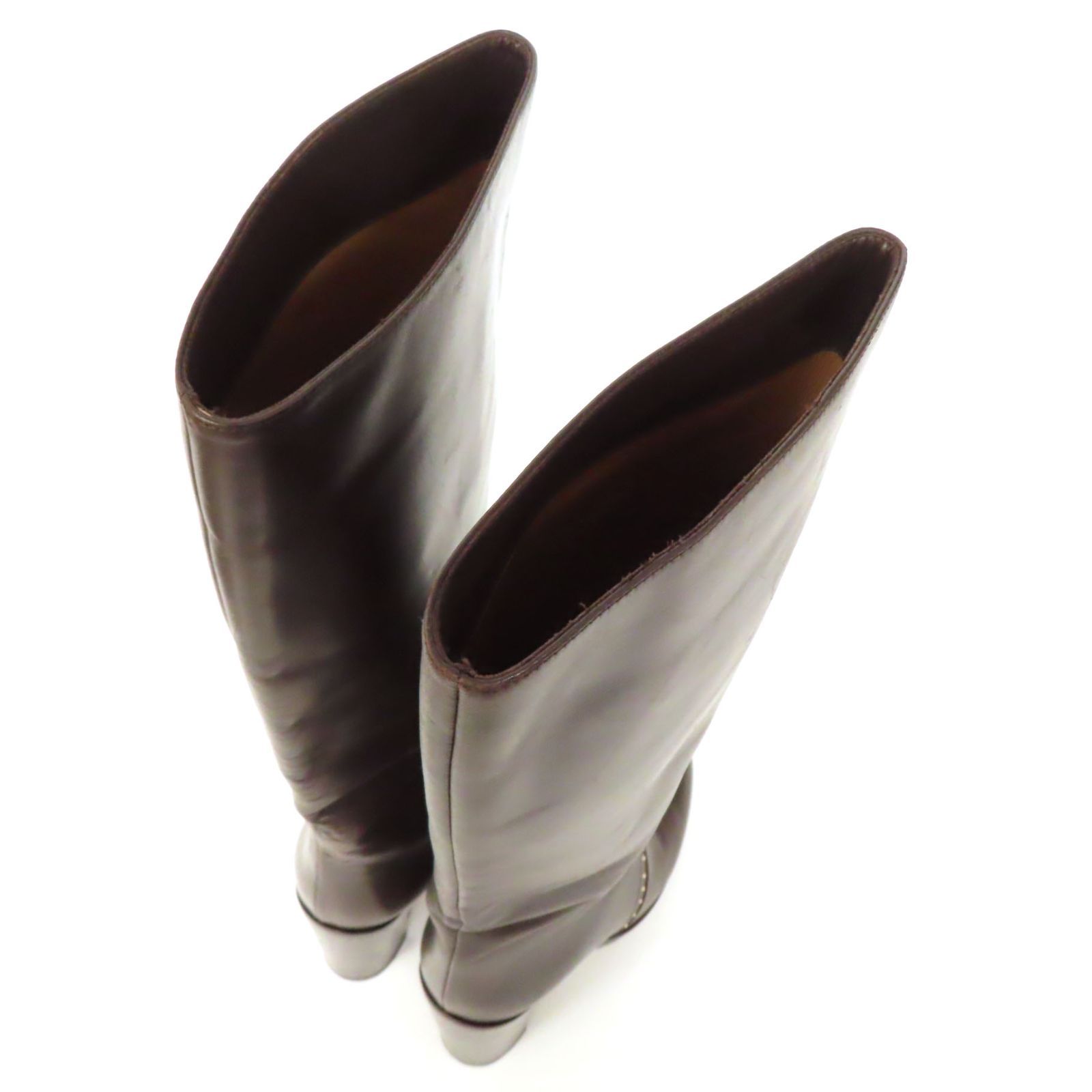 NK25014 美品 SANTE BORELLA サンテボレッラ レザー ロングブーツ
