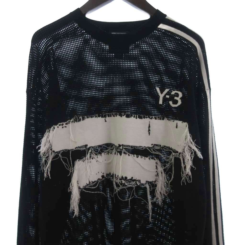 ⭐︎228 ヨウジヤマモト シアー トップス ボーダー 長袖 Y-3 ⭐︎228