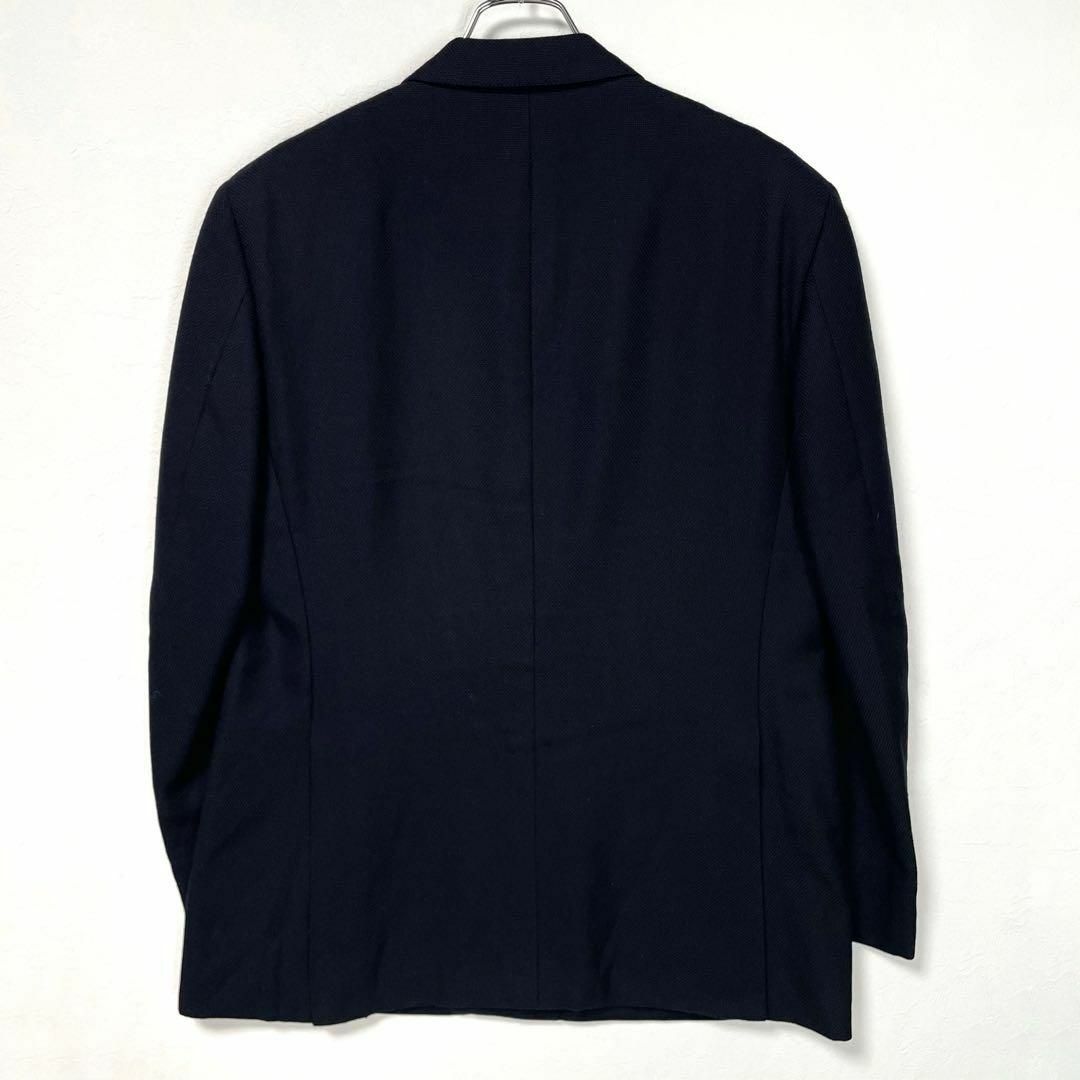 最高級 90s バーバリーズ 紺ブレザー 金ボタン ダブル カシミヤ混 A7