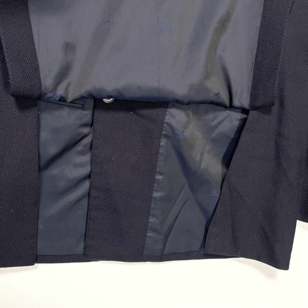 最高級 90s バーバリーズ 紺ブレザー 金ボタン ダブル カシミヤ混 A7