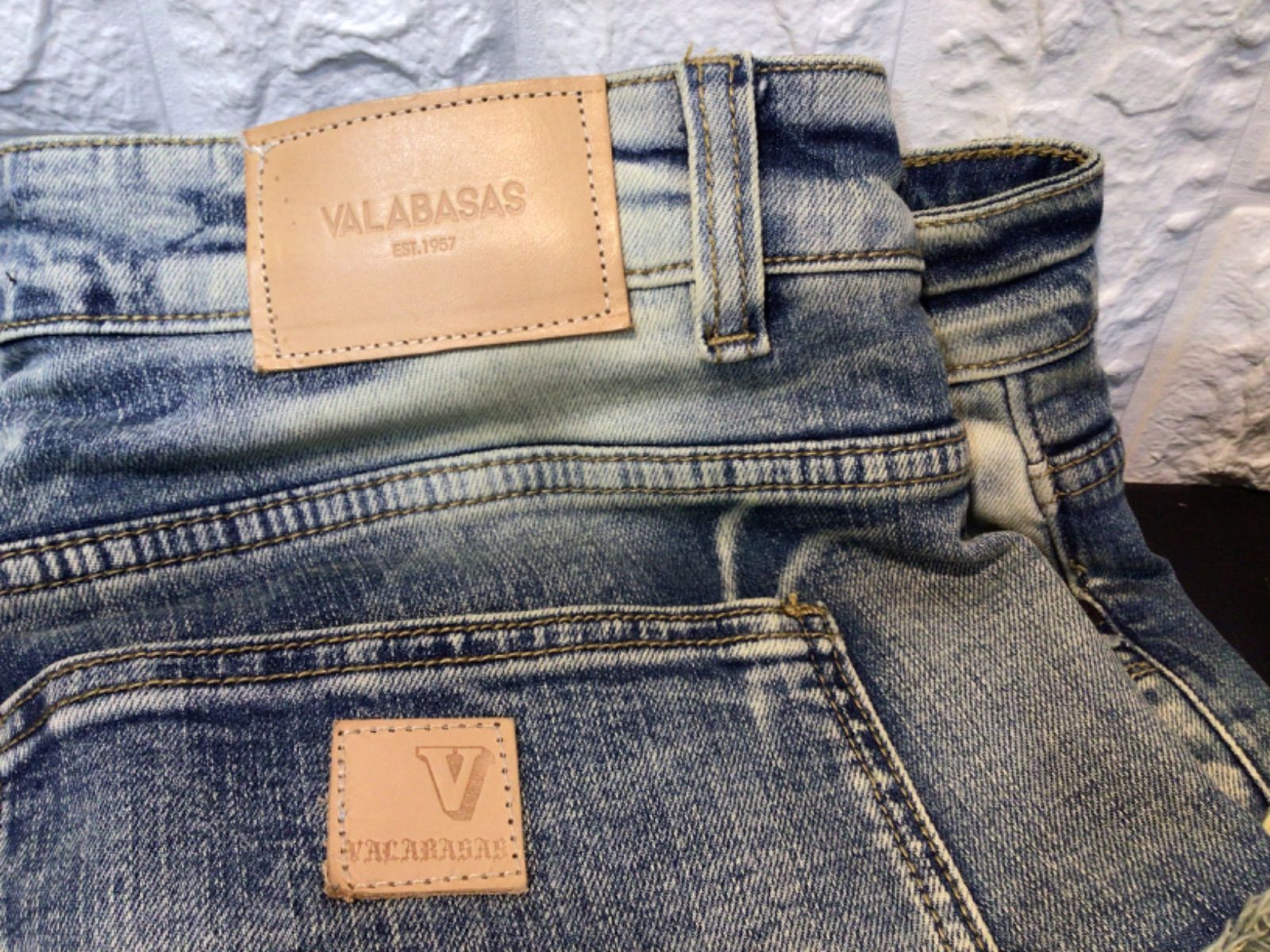 【新品未使用】VALABASAS ダメージ加工デニム 29 中古・古着通販】VALABASAS (バラバサス) ダメージ加工カーゴパンツ
