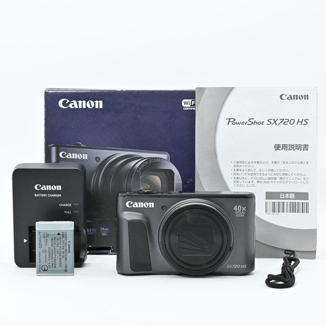 良品＞ Canon PowerShot SX720 HS ブラック｜光学40倍ズーム×高画質