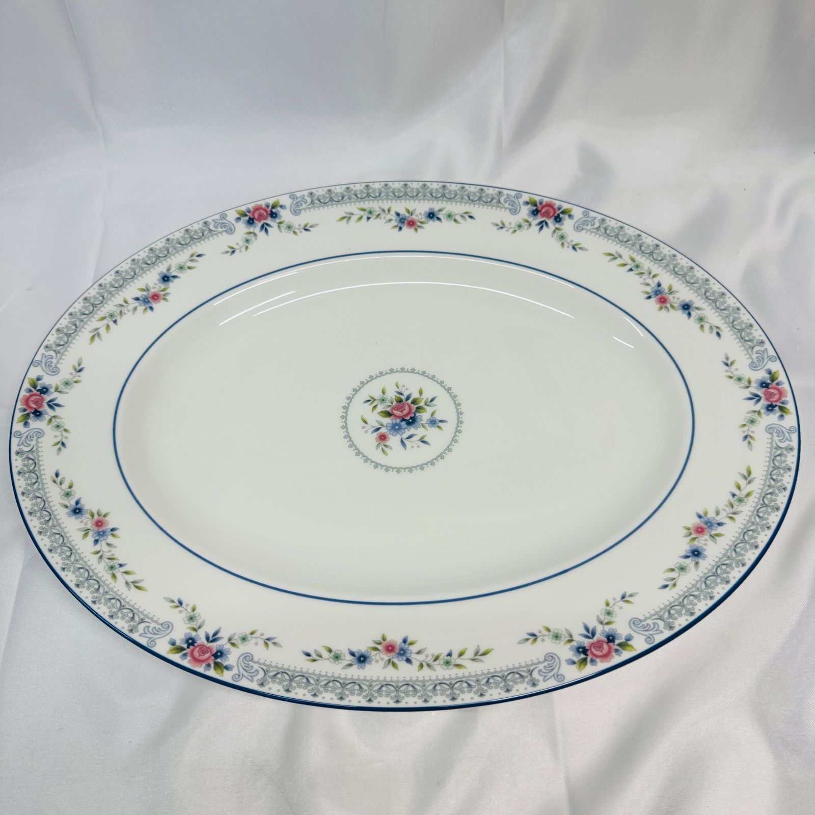 S【黒壺】WEDGWOOD ウェッジウッド ROSEDALE ローズデール 平皿 大皿