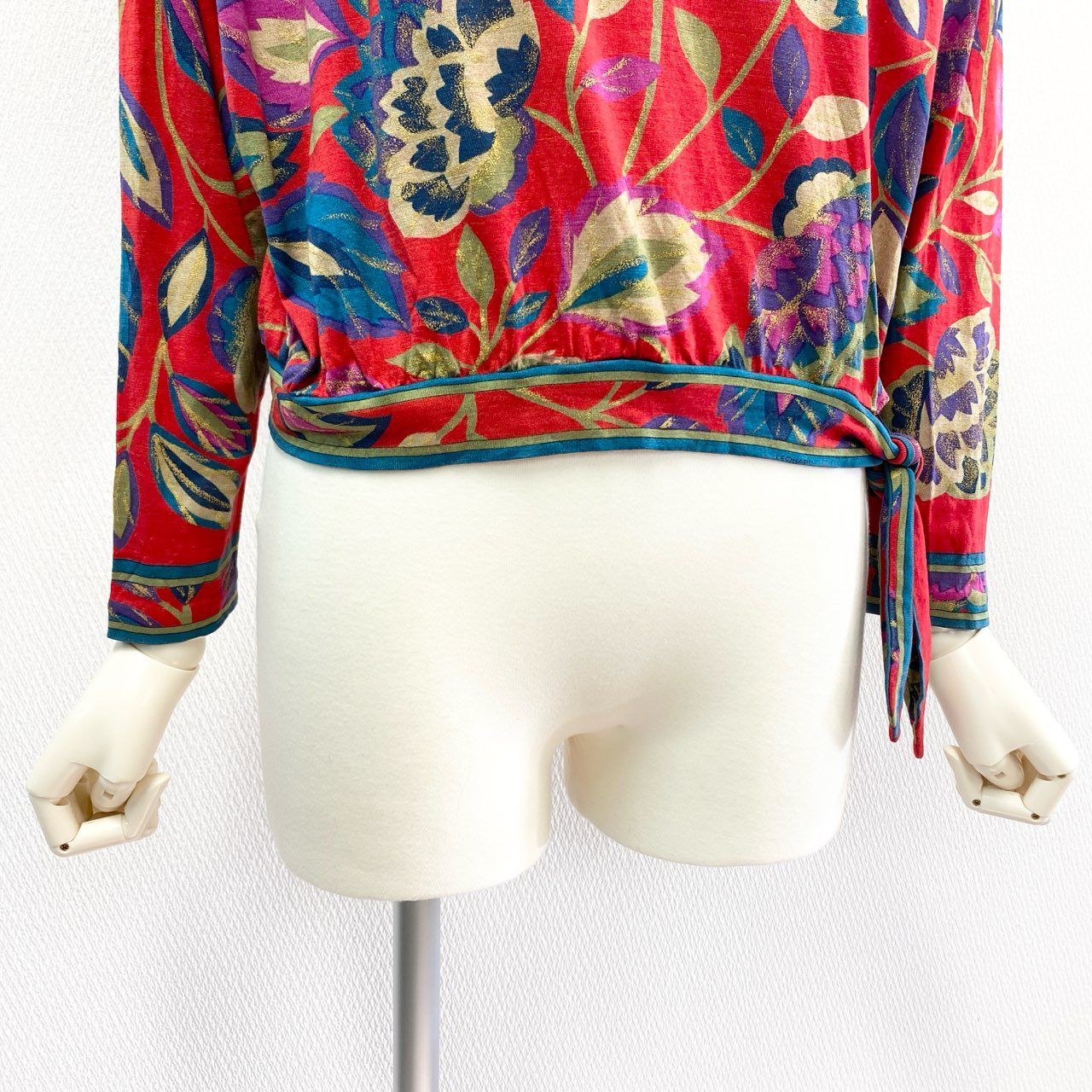 3K18 LEONARD レオナール 長袖カットソー ドルマンスリーブ 花柄