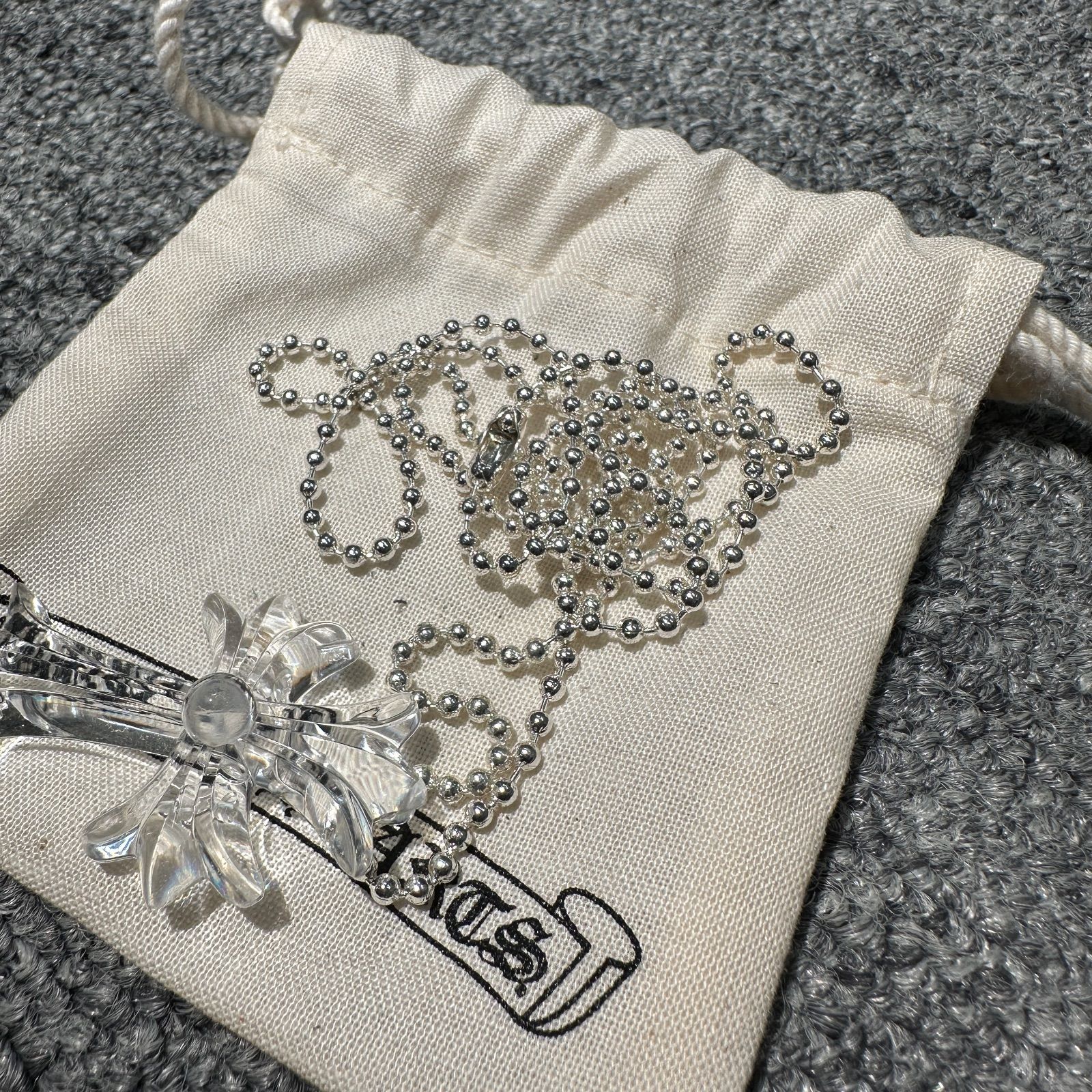 クロムハーツ ラバー スモール CHクロス シリコンネックレス 