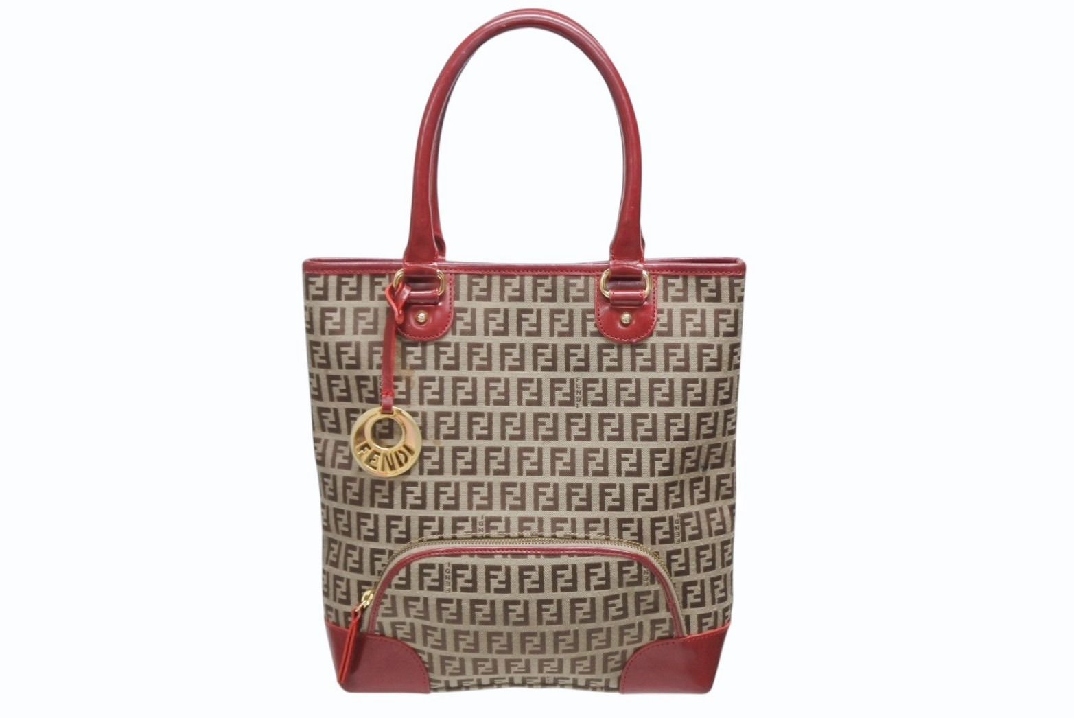 FENDI フェンディ ズッキーノ トートバッグ ハンドバッグ 8BH139