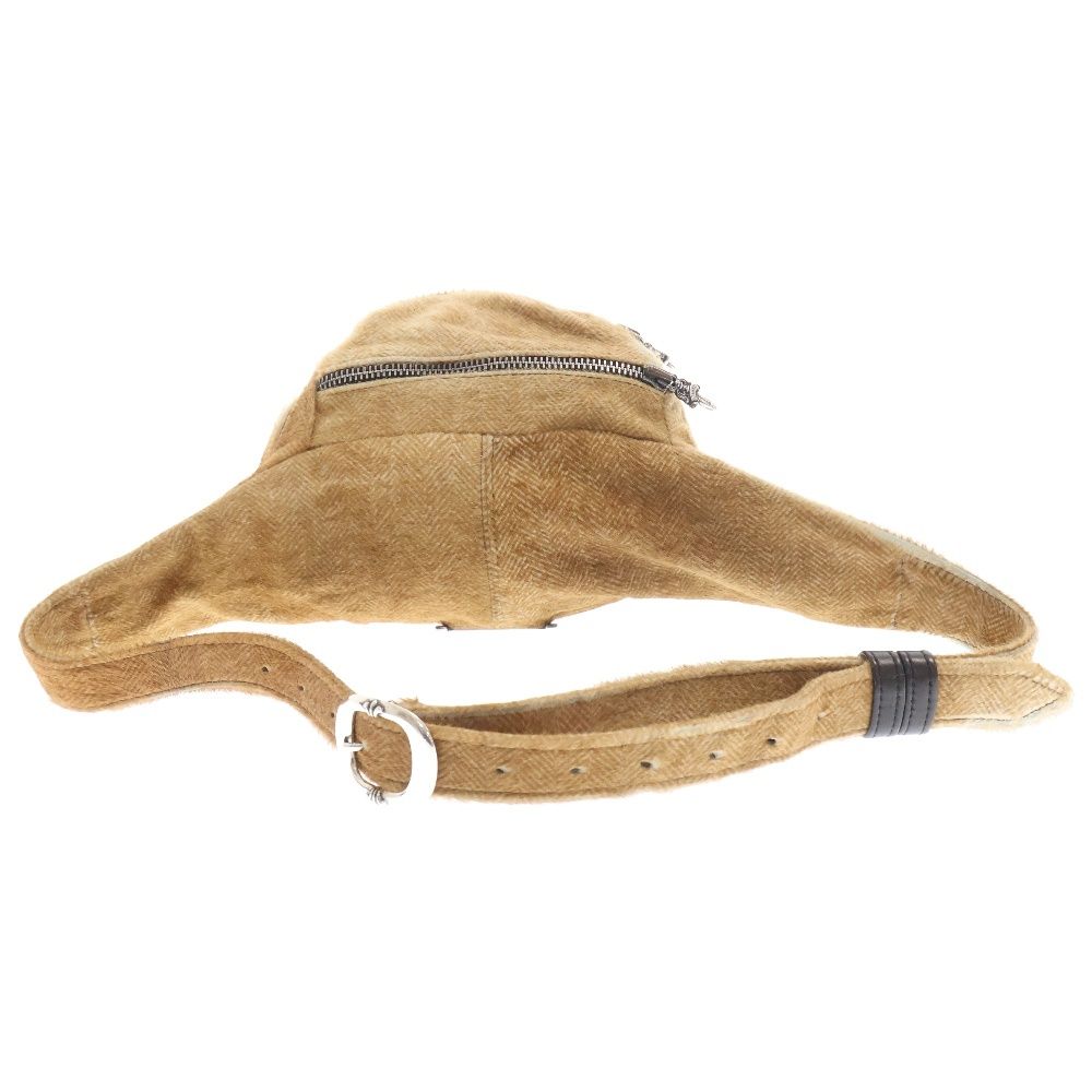 CHROME HEARTS クロムハーツ SNAT PACK MINI スナットパックミニ ダガージップ ガンスリンガーベルト ハラコ ボディーバッグ ショルダーバッグ ブラウン