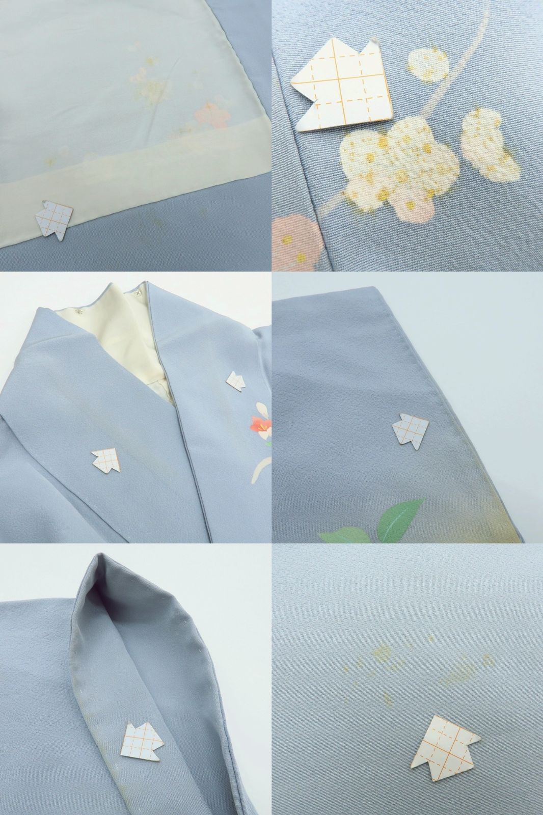 百華❀Y4015◇正絹 作家物落款 手縫い仕立て 牡丹 椿 梅 訪問着 着物