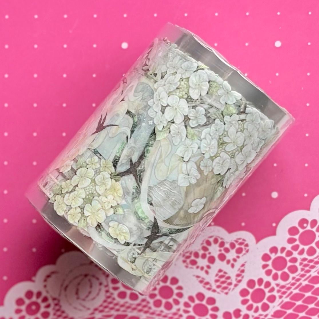 贝壳光 7cm×10m 笔落春风 海外マスキングテープ 海外マステ 和柄