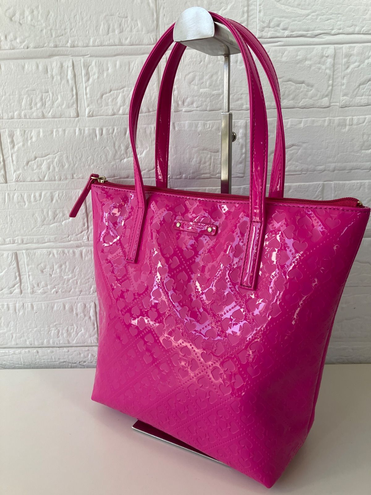 kate spade ケイトスペード トートバッグ パテント ピンク 4979 - メルカリ