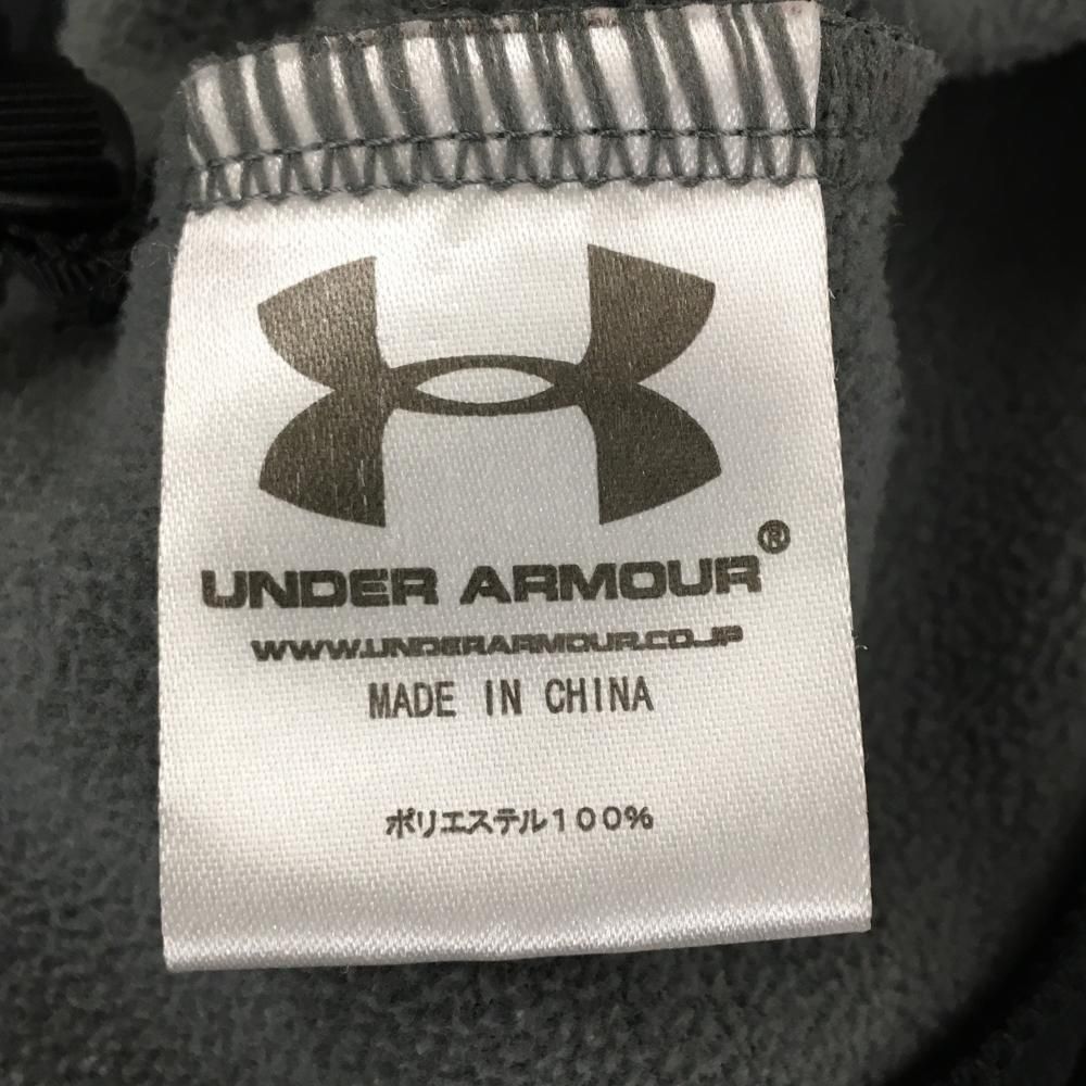 【 アンダーアーマー 】（MD）新品未使用品：フリースジャケット GOLF アンダーアーマー ジャケット 黒 ロゴグレー 裏フリース メンズ MD