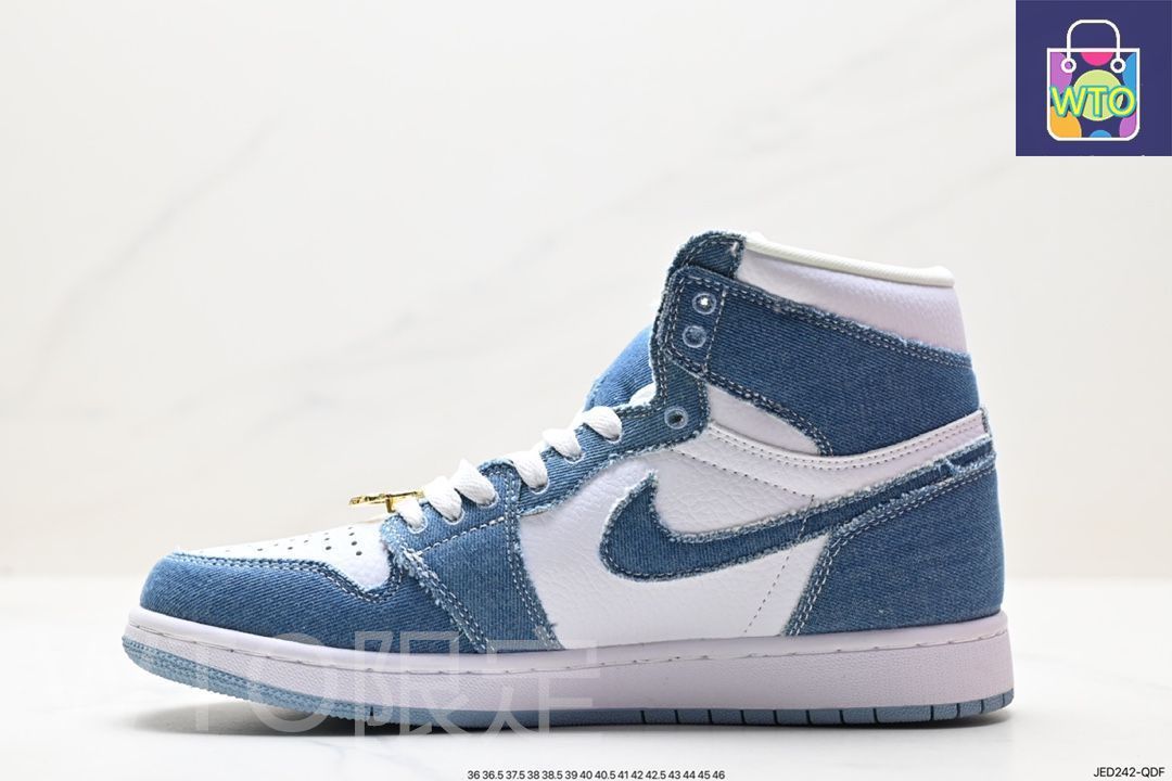 ナイキ ウィメンズ エアジョーダン1 ハイ OG デニムdm9036-104 - メルカリ