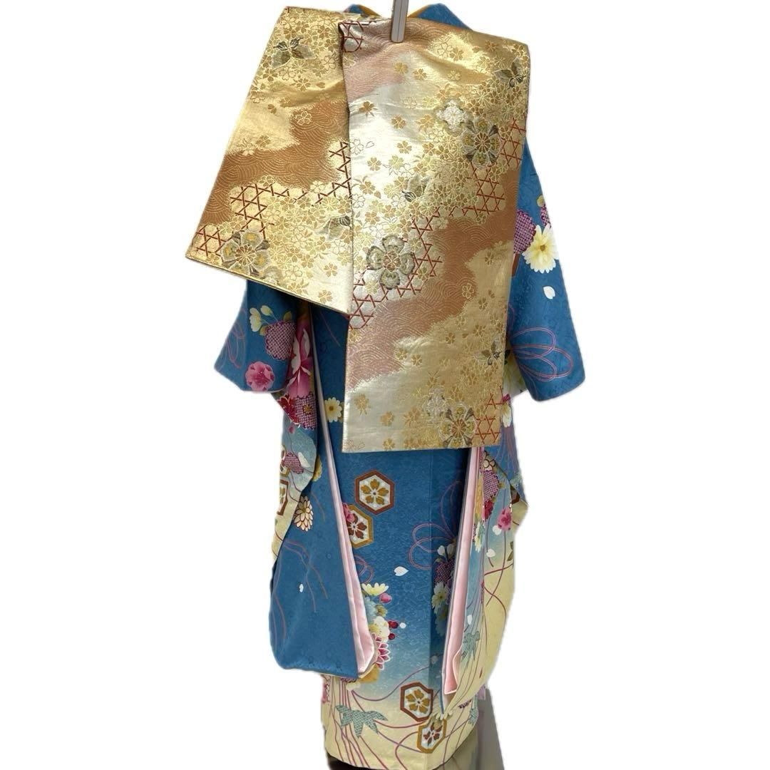 着物と帯 時流】L25900t◇正絹 振袖7点◇必要な物全て揃うセット