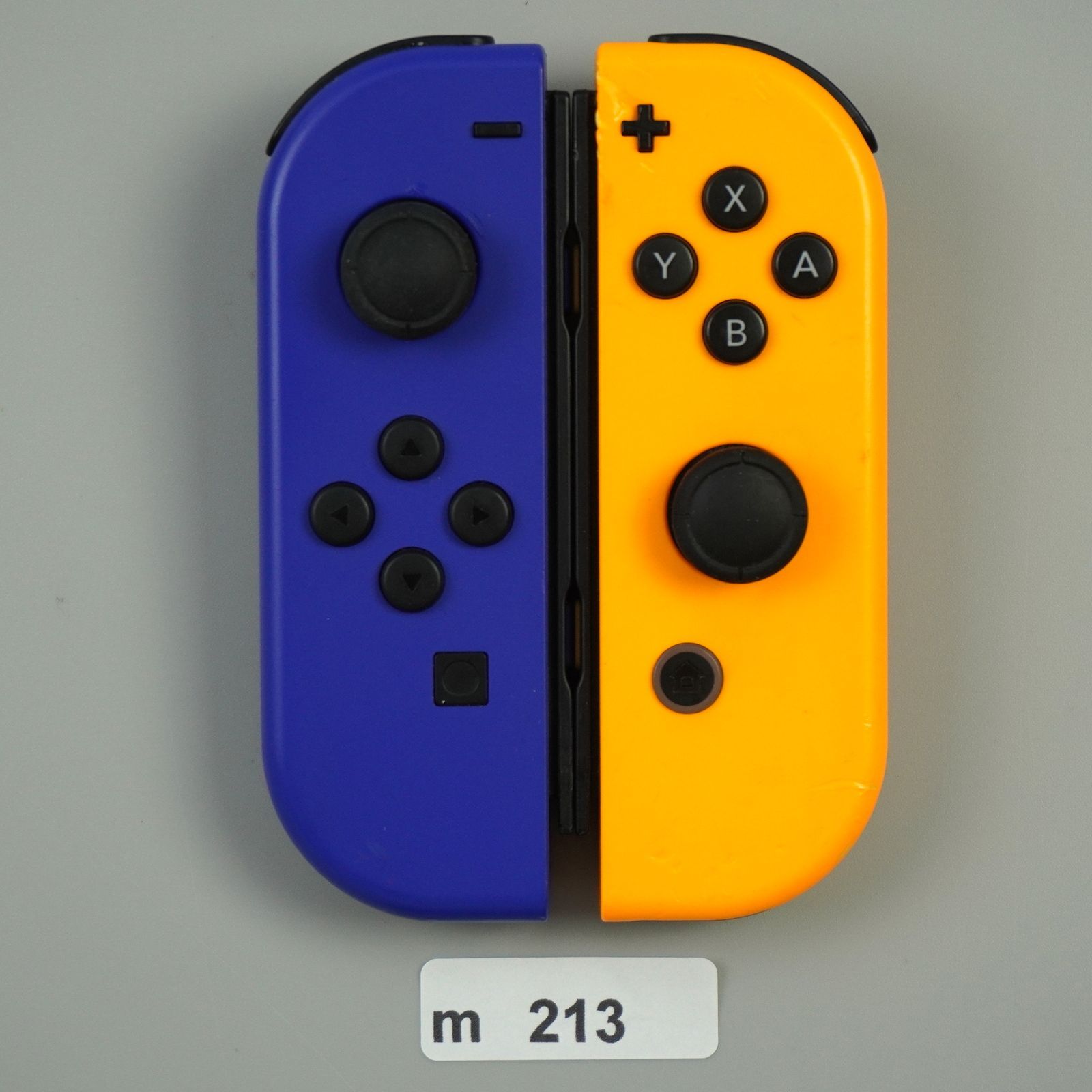 Nintendo switch ジョイコン ブルー オレンジ m213 - メルカリ