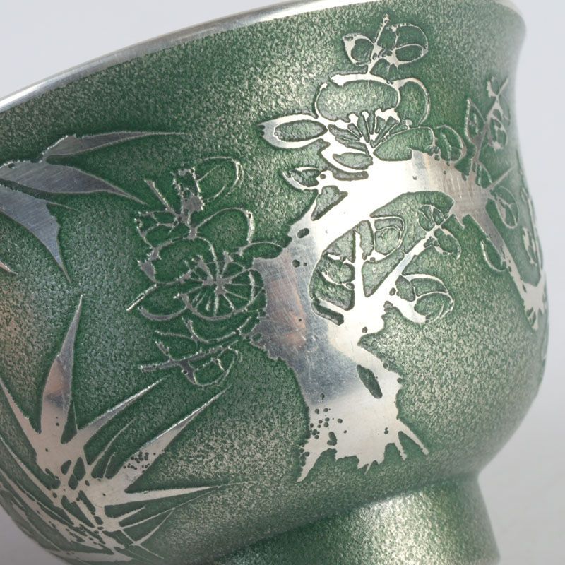 煎茶道具　景翠造　本錫　茶壷　棗霰　約433g　共箱　M　R5370 煎茶道具 景翠造 本錫 茶壷 棗霰 約433g 共箱 M R5370 煎茶道具 景翠造