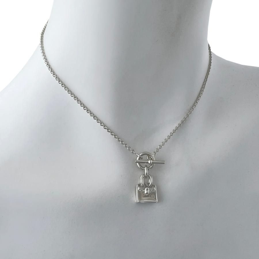 HERMES エルメス ネックレス バーキン アミュレット SV 925 チェーン