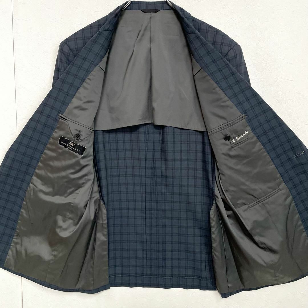 バレンシアガ テーラードジャケット ヴィンテージ チェック ブレザー