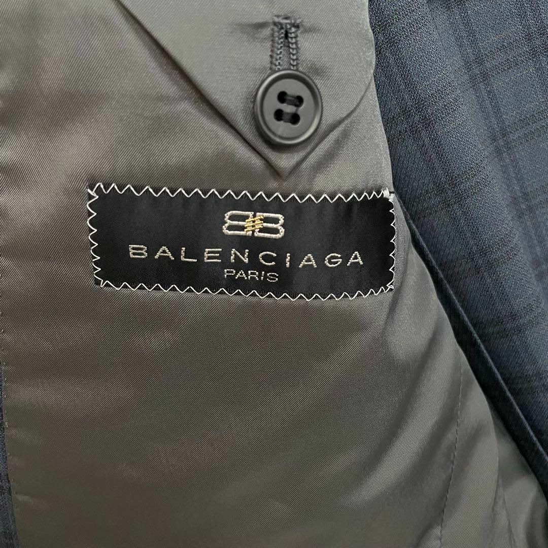 バレンシアガ テーラードジャケット ヴィンテージ チェック ブレザー