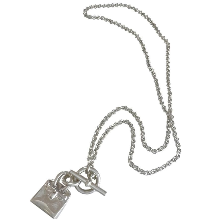 HERMES エルメス ネックレス バーキン アミュレット SV 925 チェーン