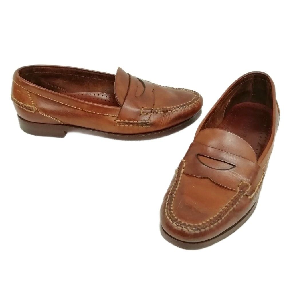 COLEHAAN コールハーン レザーローファー ８M キャメル メンズ 靴 革 COLEHAAN コールハーン レザーローファー 8M キャメル メンズ 靴 革