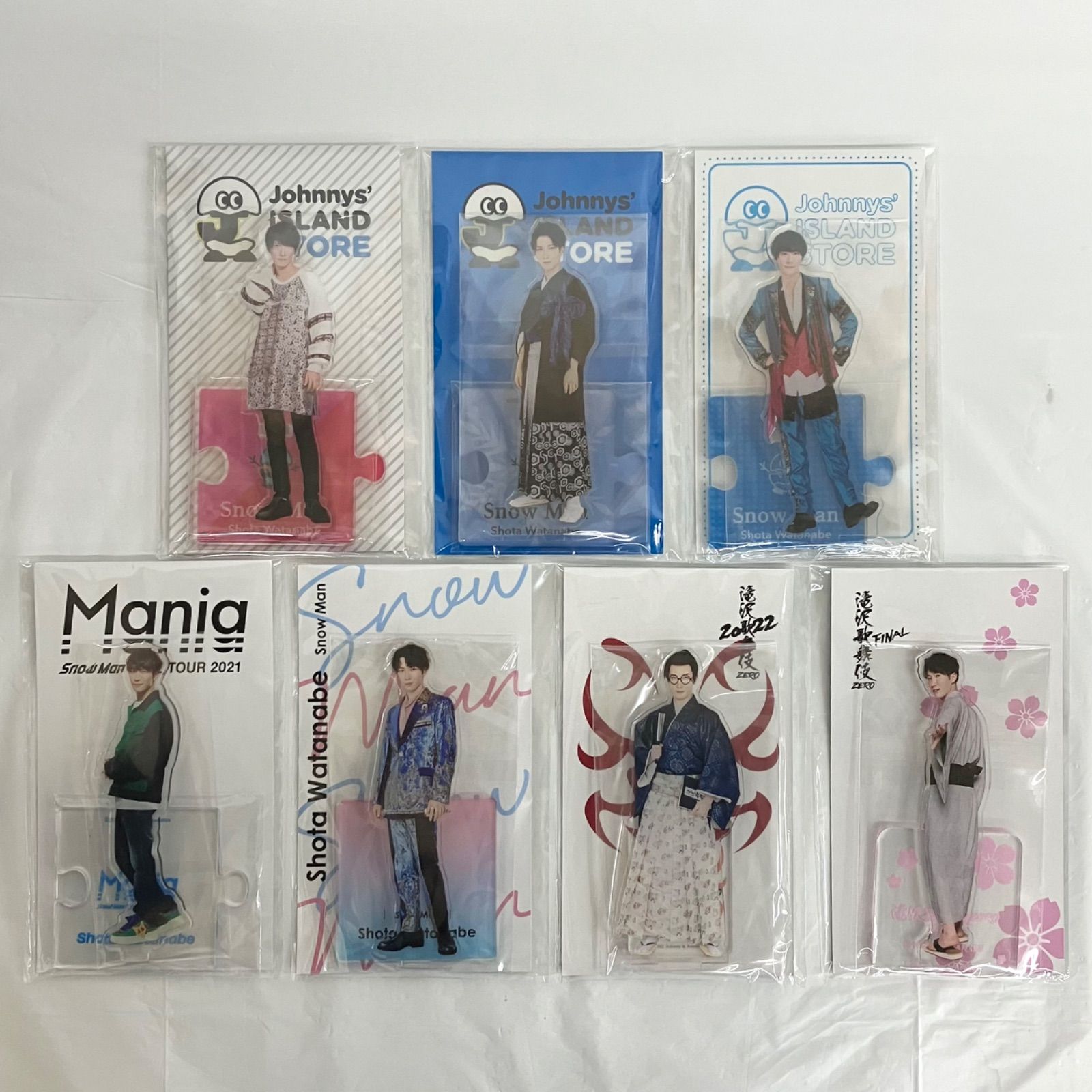 渡辺翔太　アクリルスタンド アクスタ　セット SnowMan 渡辺翔太 アクスタ セット ♡ おまけ付き ♡ - メルカリ