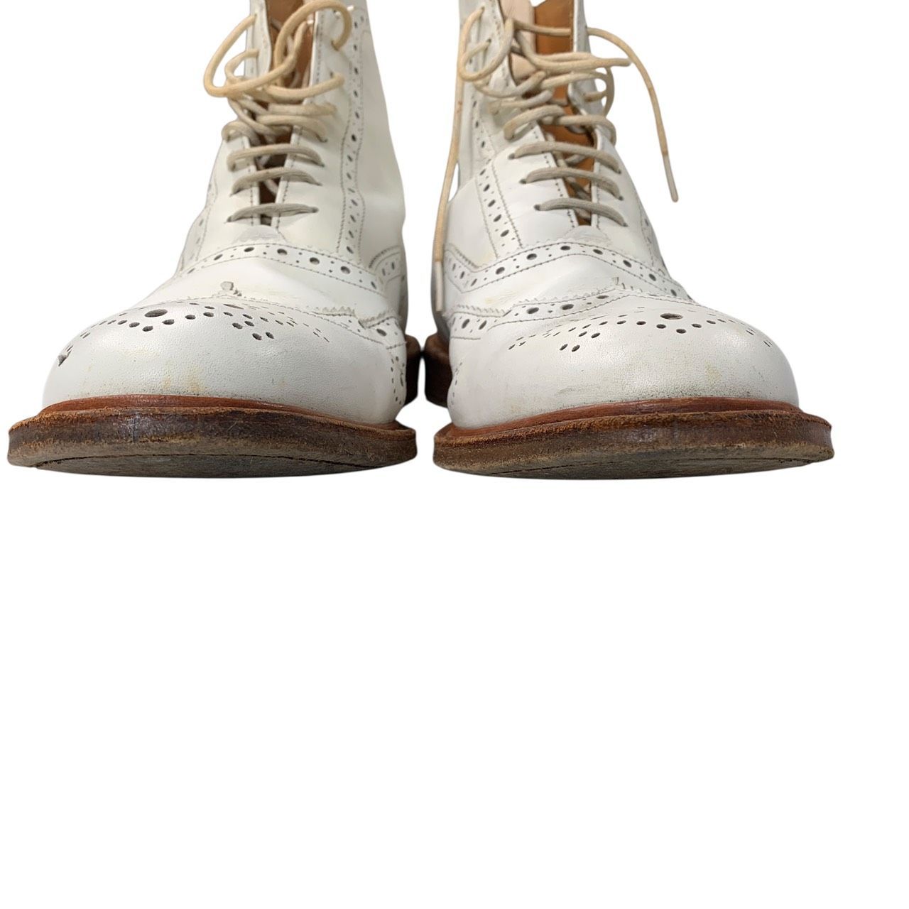 ♪3522 Paul Smith ポールスミス ブーツ 白 Tricker's トリッカーズ
