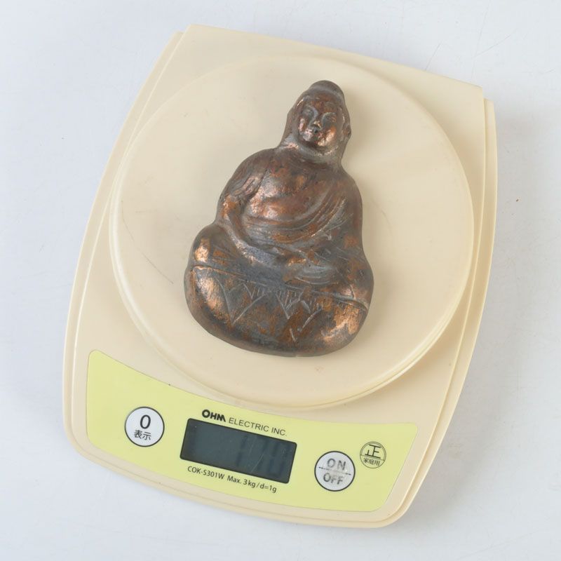 仏教美術 古銅塗金 チベット仏 仏像 掛仏 C 5242 仏教美術 古銅塗金