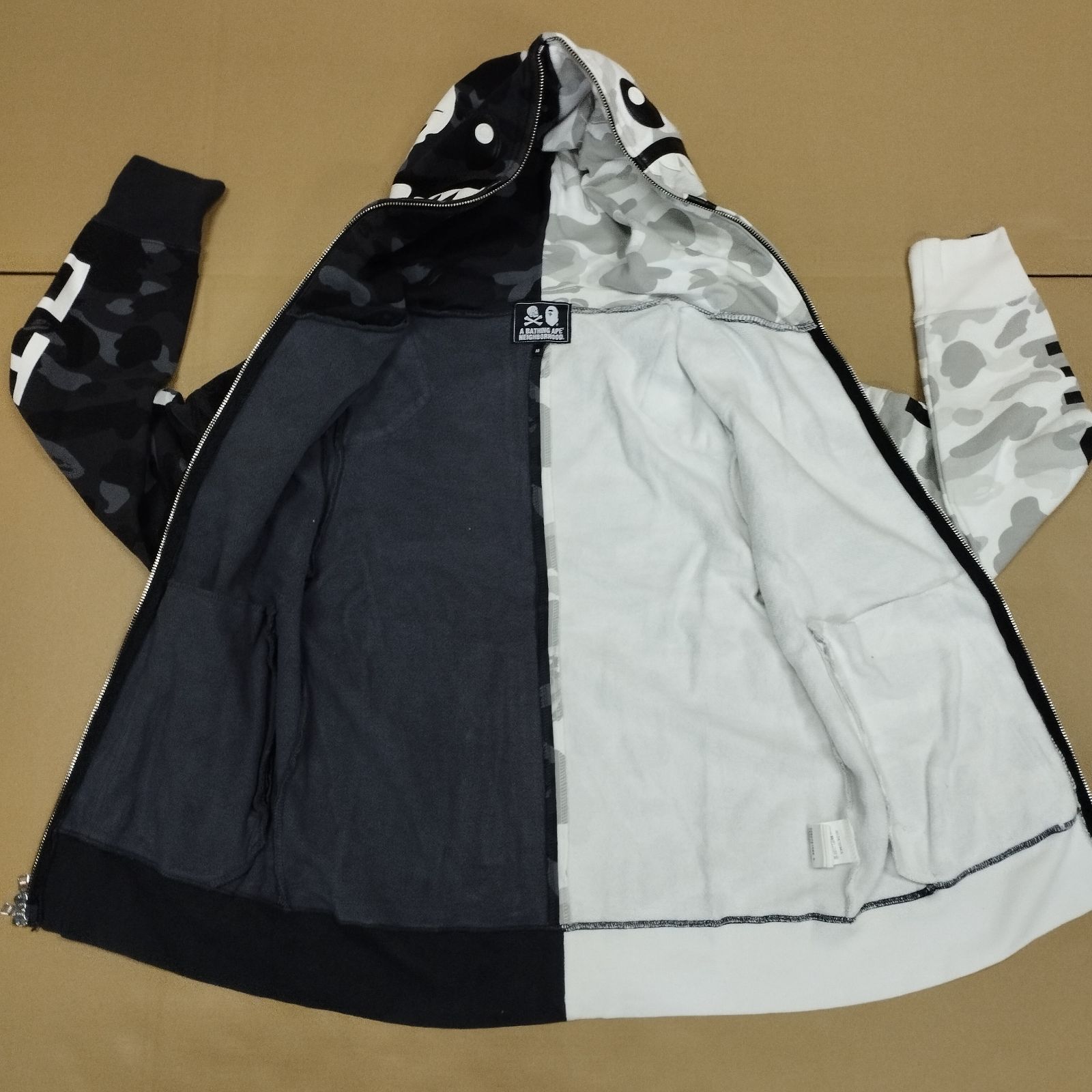 D25912】アベイシングエイプ ×NEIGHBORHOOD ネイバーフッド カラーカモ 