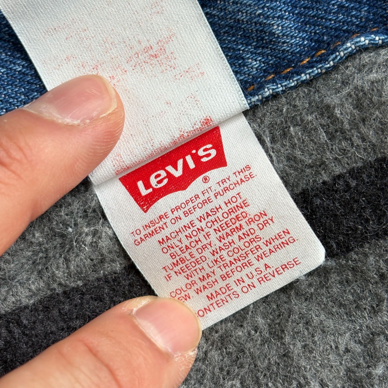 リーバイス LEVIS 70506-0316 USA製 デニムジャケット フラッシャー 