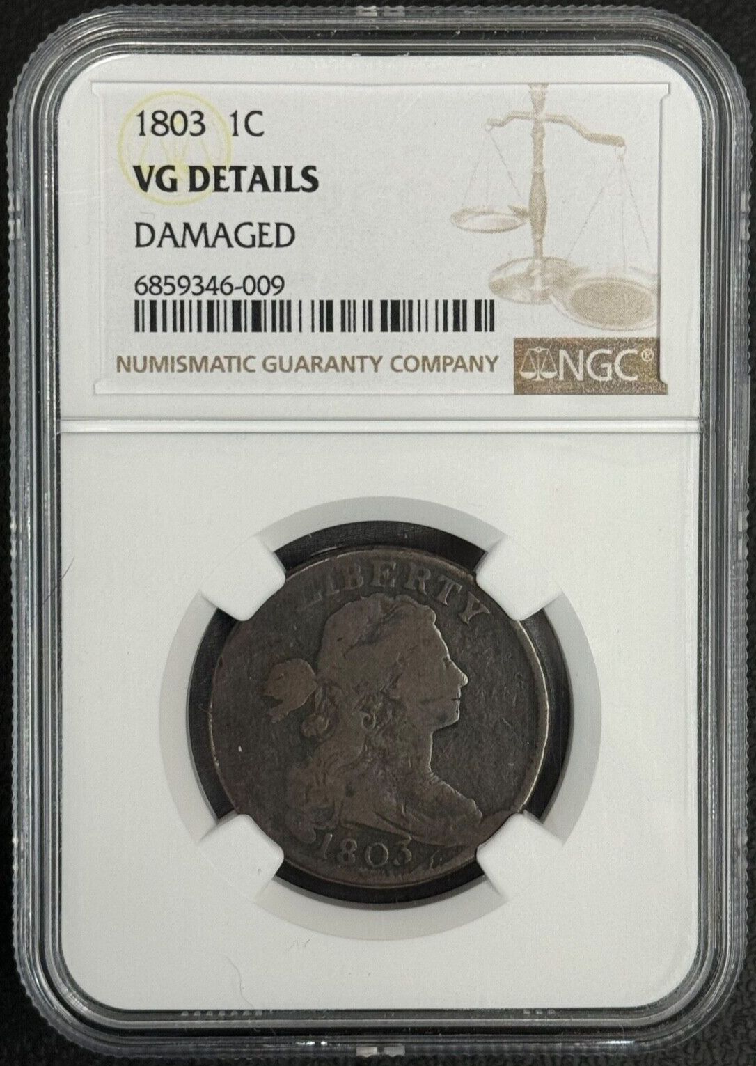 1803 1セント ドレープ Bt ラージ セント NGC 初期ラージ セント