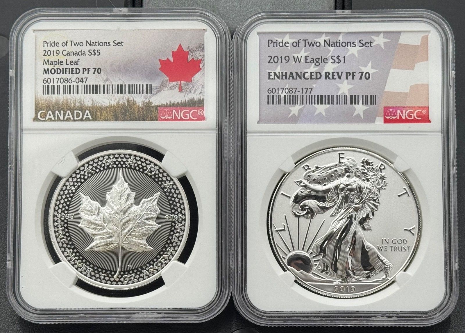 2019年 W プライド・オブ・ツー・ネイションズ 2枚セット シルバー