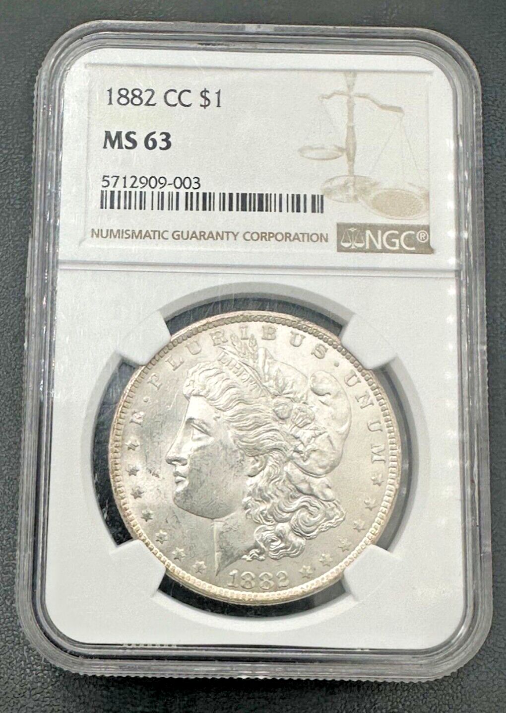 1882年CCモルガン銀貨NGC MS63 外観 セミキーデートコイン - メルカリ