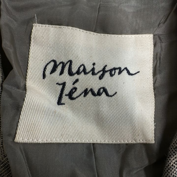 IENA ③ maison コットンリネンドビージャケット レディース グレー