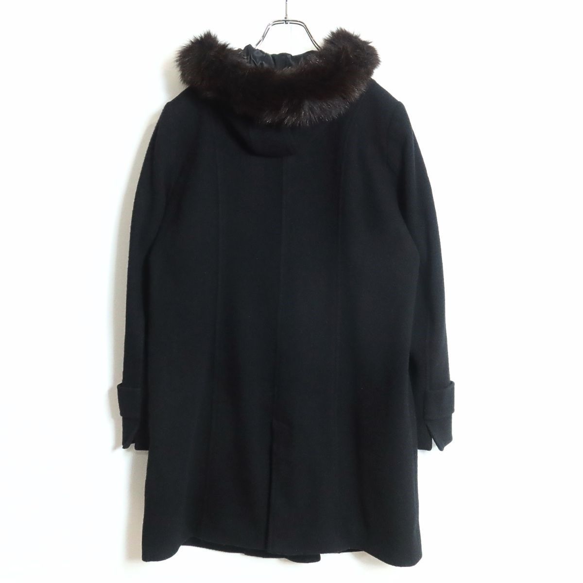 ローズティアラ☆あったか可愛い♪ ファーフード付きダッフルコート