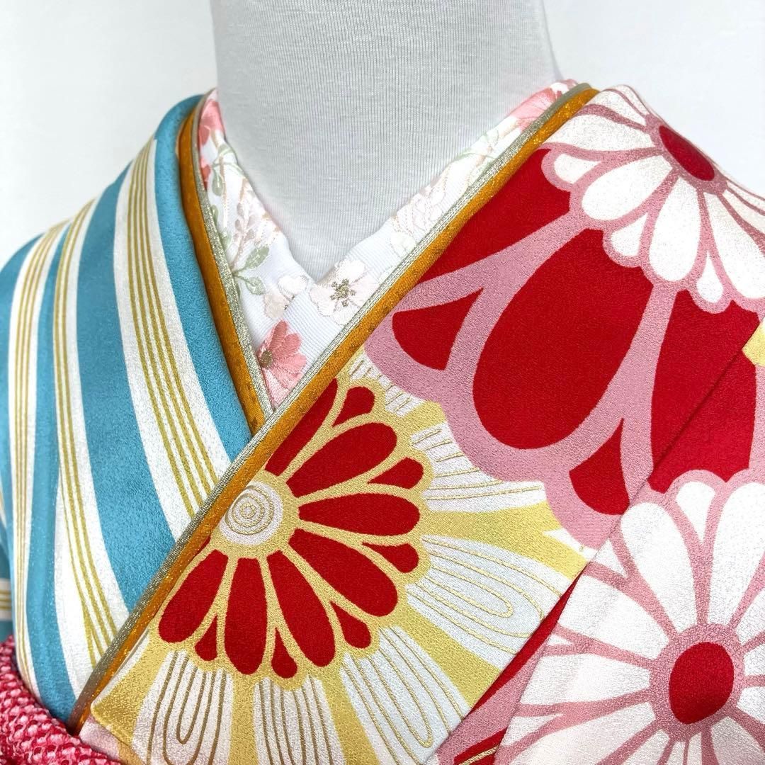 着物と帯 時流】L25898t◇正絹 振袖7点◇必要な物全て揃うセット