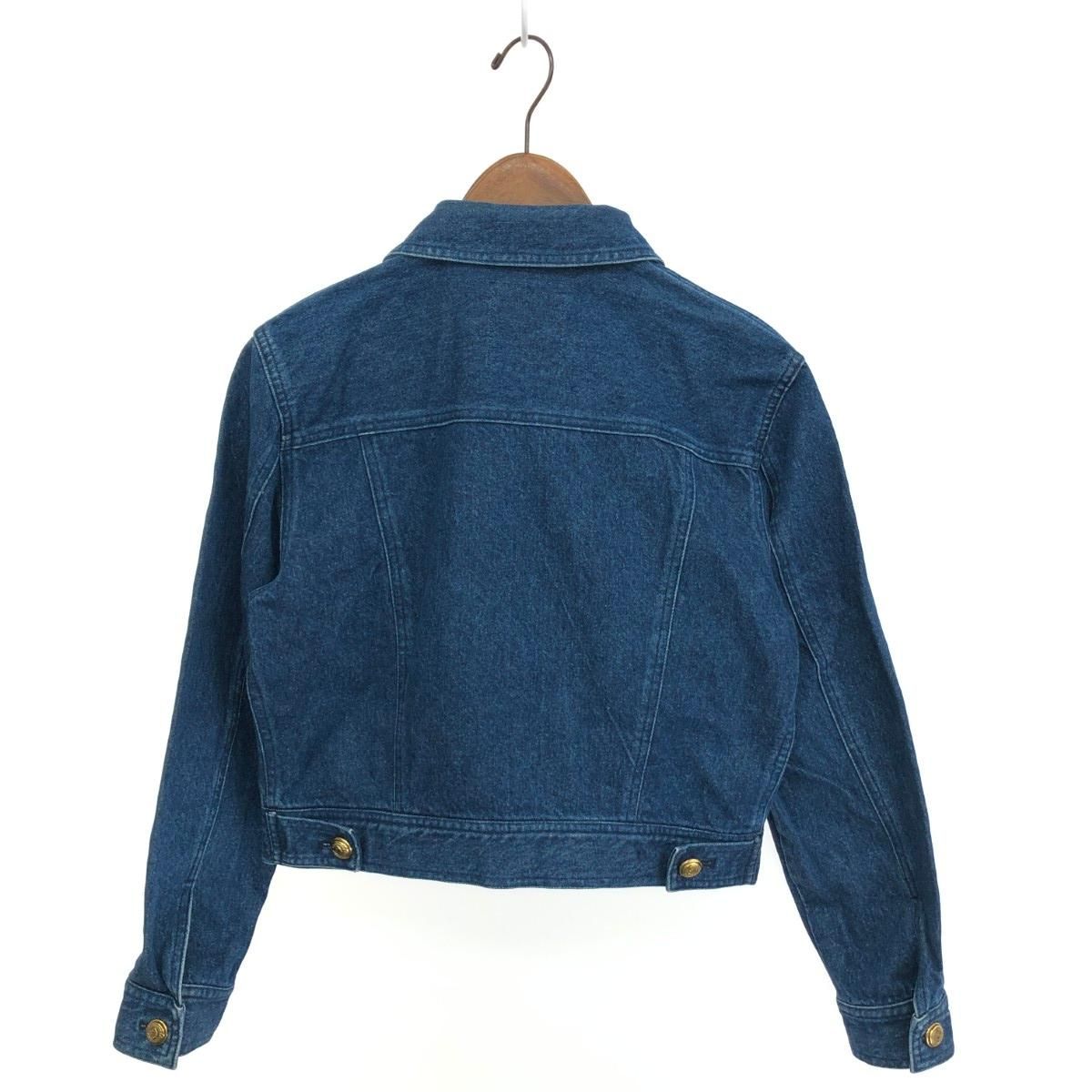 MOSCHINO 金ボタン ファスナーデザイン デニムジャケット 中綿入り MOSCHINO 金ボタン ファスナーデザイン デニムジャケット 中綿入り