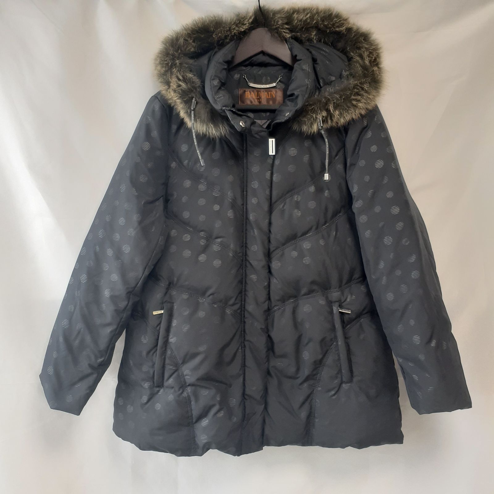 極美品です！ BALMAIN バルマン ブルーフォックス 3way ダウンコート