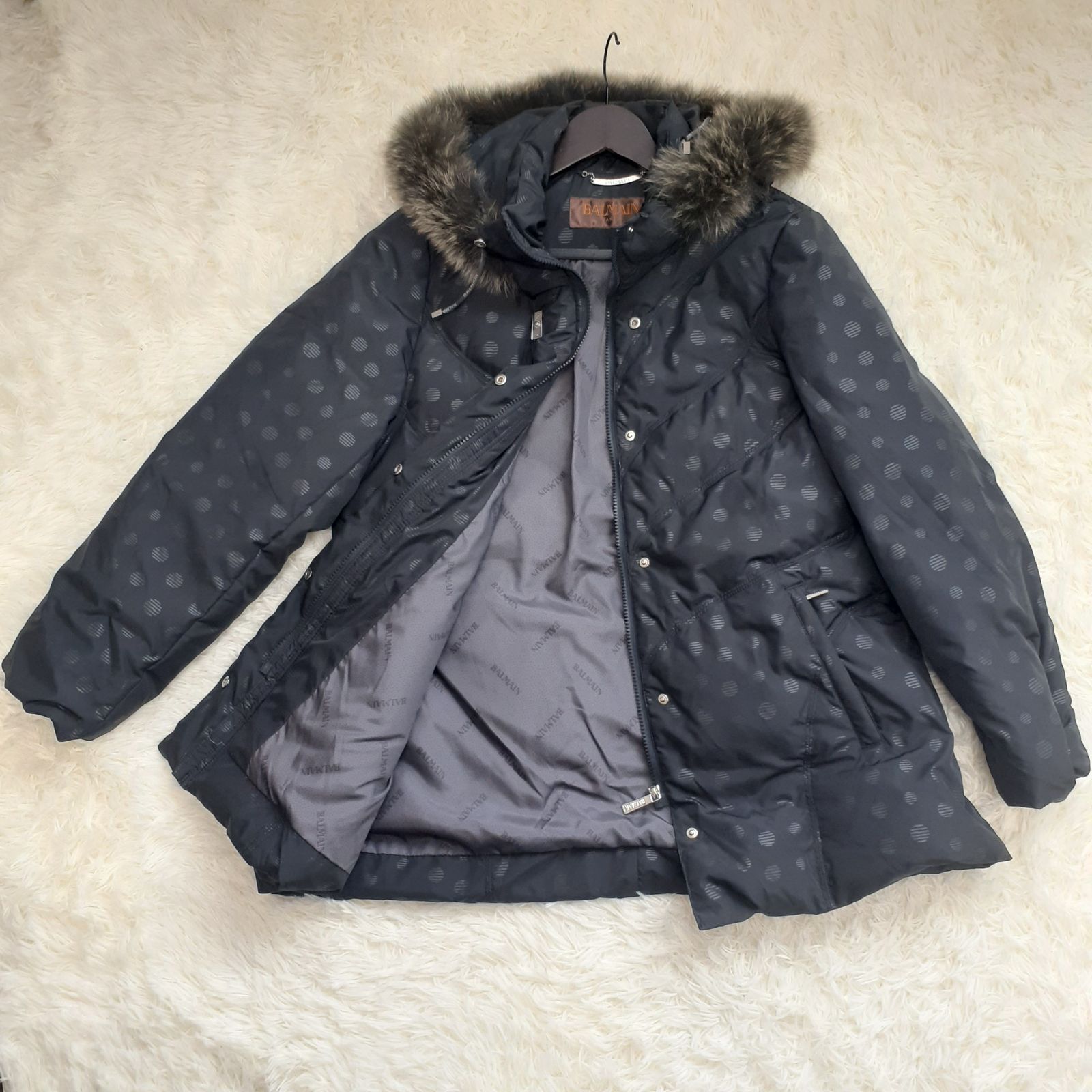 極美品です！ BALMAIN バルマン ブルーフォックス 3way ダウンコート