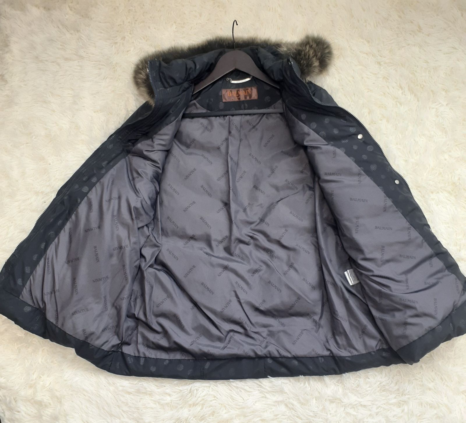 極美品です！ BALMAIN バルマン ブルーフォックス 3way ダウンコート