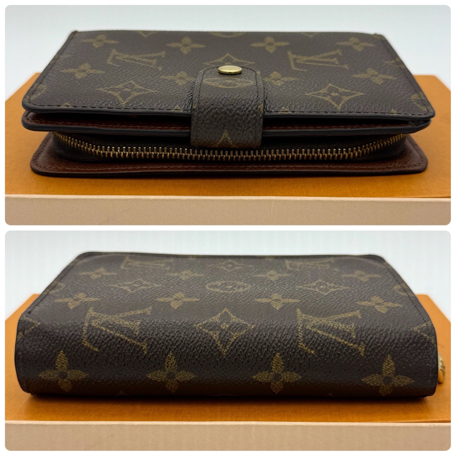 ルイヴィトン LOUIS VUITTON 折財布 ポルトパピエジップ モノグラム