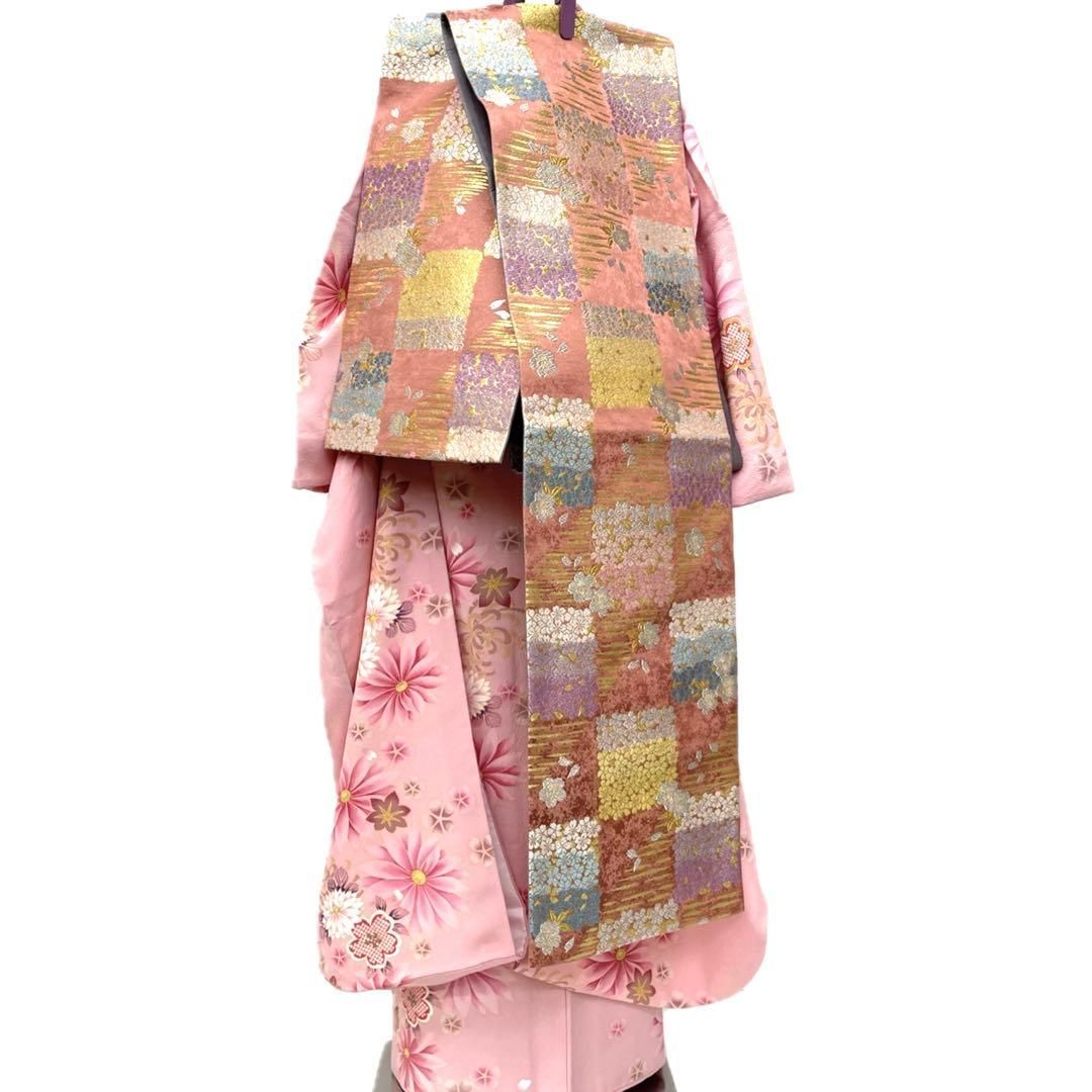 着物と帯 時流】L25897t◇正絹 振袖7点◇必要な物全て揃うセット