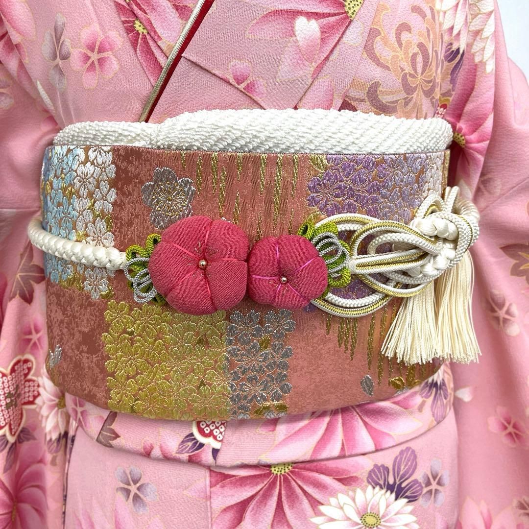 着物と帯 時流】L25897t◇正絹 振袖7点◇必要な物全て揃うセット